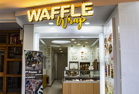 Tienda Waffle Wrap calle campos